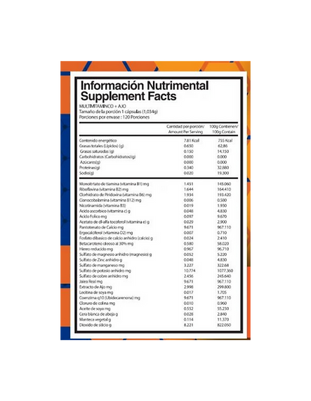 Alpha Multivitamínico 120 Caps