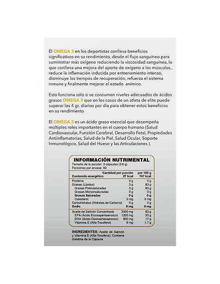 Elite Omega 3 Gold 3000 mg 180 Softgels