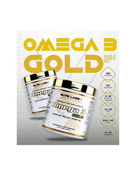 Elite Omega 3 Gold 3000 mg 180 Softgels