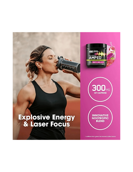 Optimum Nutrition Amped Pre-Workout 20 Serv