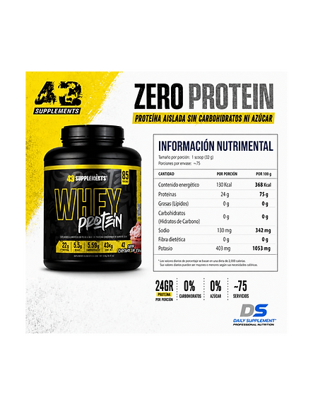 43 Premium Whey 3 kg — Fresa