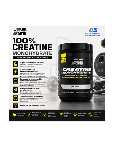 MuscleTech Platinum 100% Creatine Monohydrate 400 g