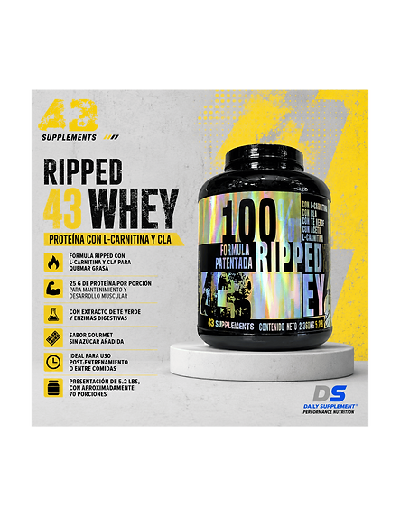 43 Ripped Whey 5.2 lbs | Proteína de Suero